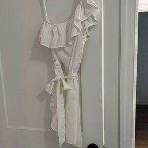 AX Paris Cream Gathered Dress